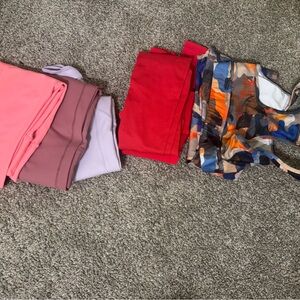 Fabletics Activewear Set - Pink, Purple, Red, Multicolor